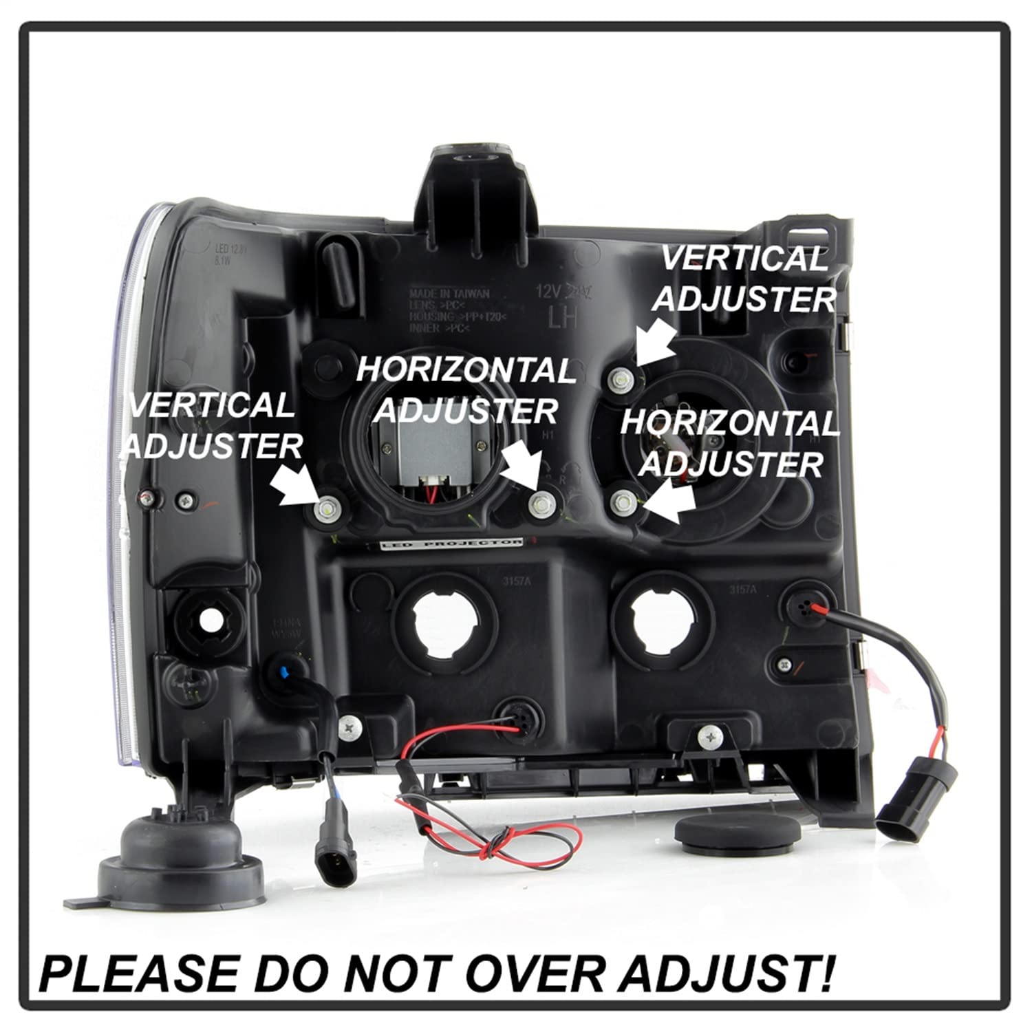 Projector Headlight Spyder Platinum (PRO-YD-GS07V2PL-BK)