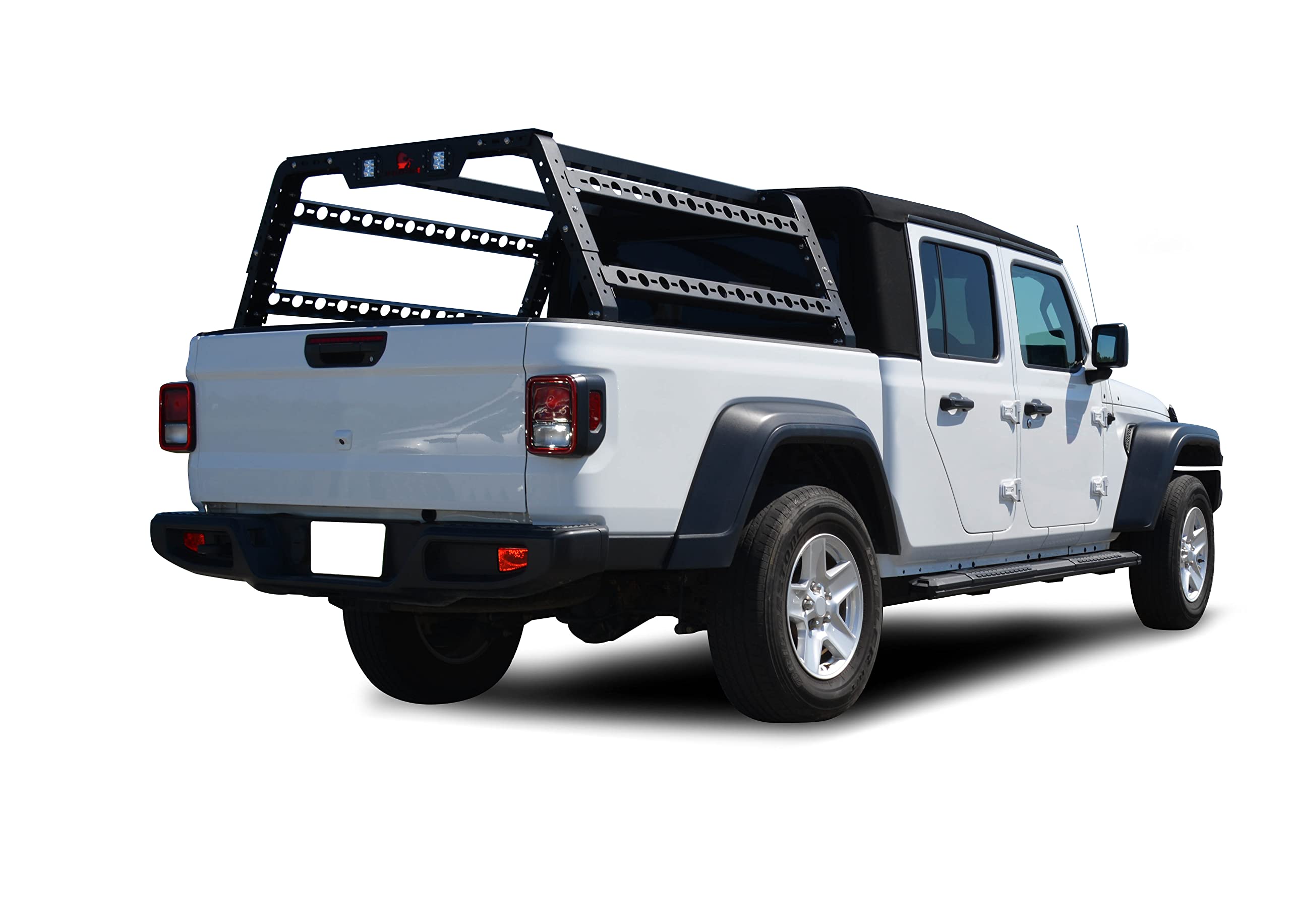 Cutlass Black Horse Running Boards Compatible With 2020-2025 Jeep Gladiator-RN-JEG1-79-BK