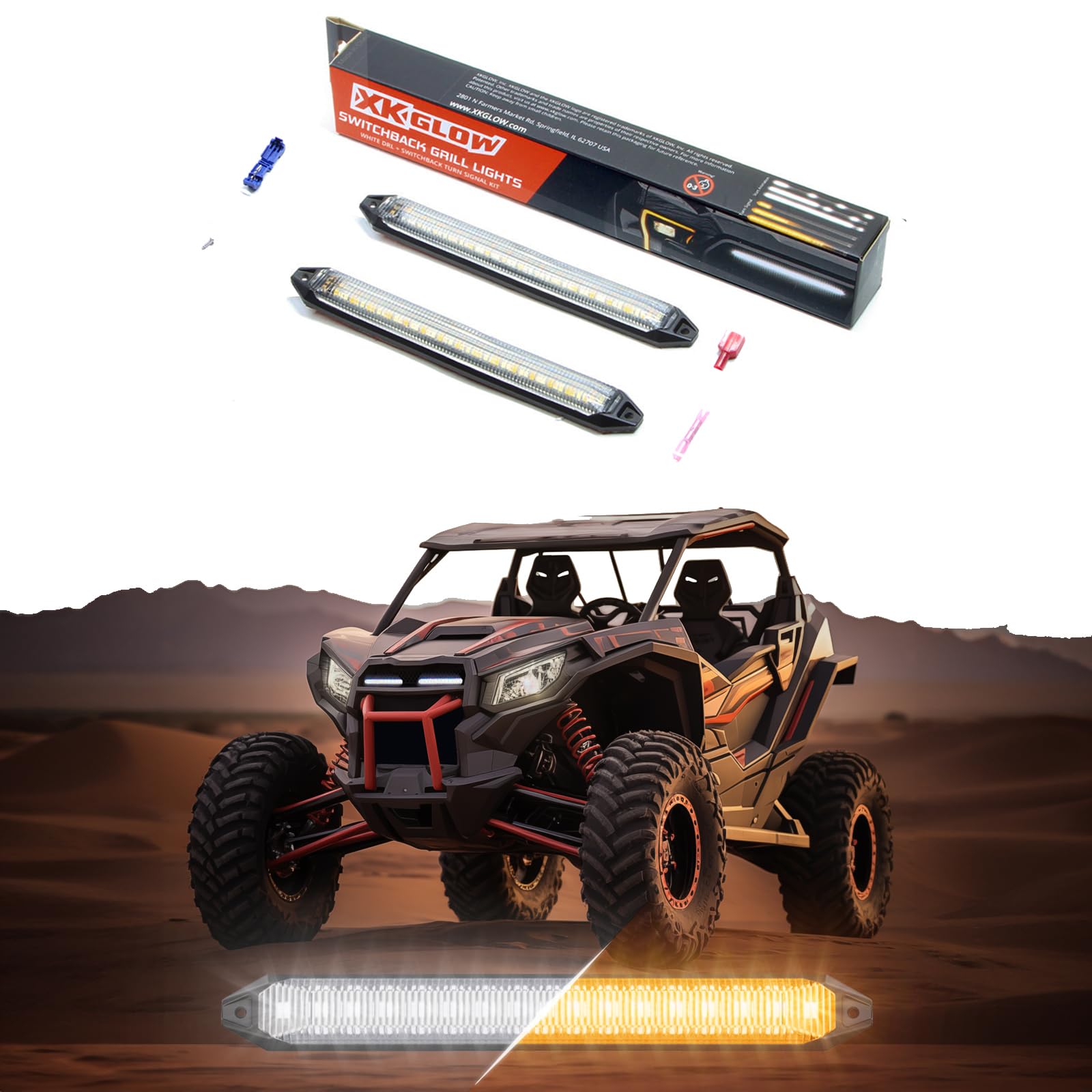 Switchback 6" Grill Lights with Start-up Animation & Sequential Turn Signal