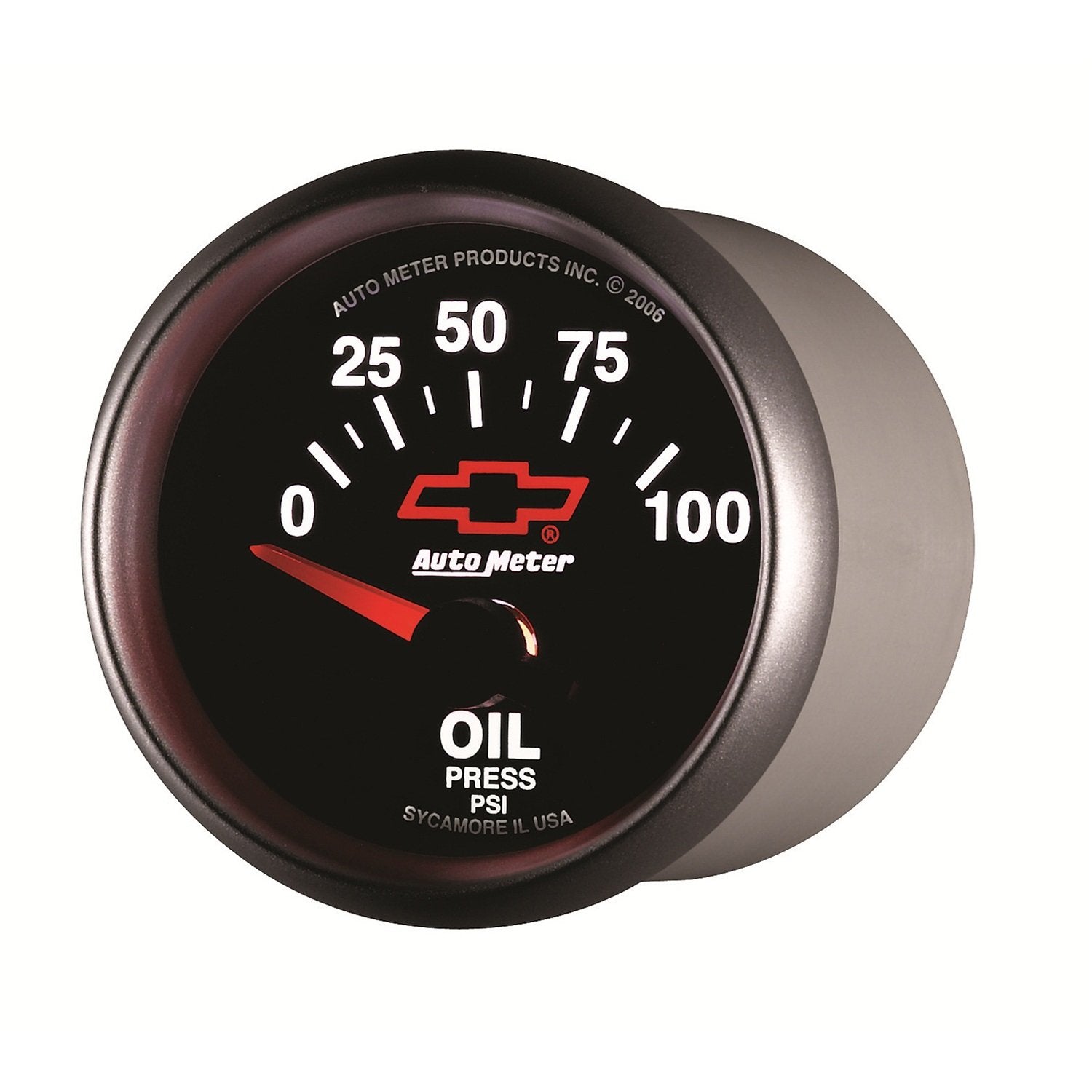 Auto Meter 2-1/16" GM Performance Parts Red 0-100 PSI Short Sweep Electric Oil Pressure Gauge 3627-00406