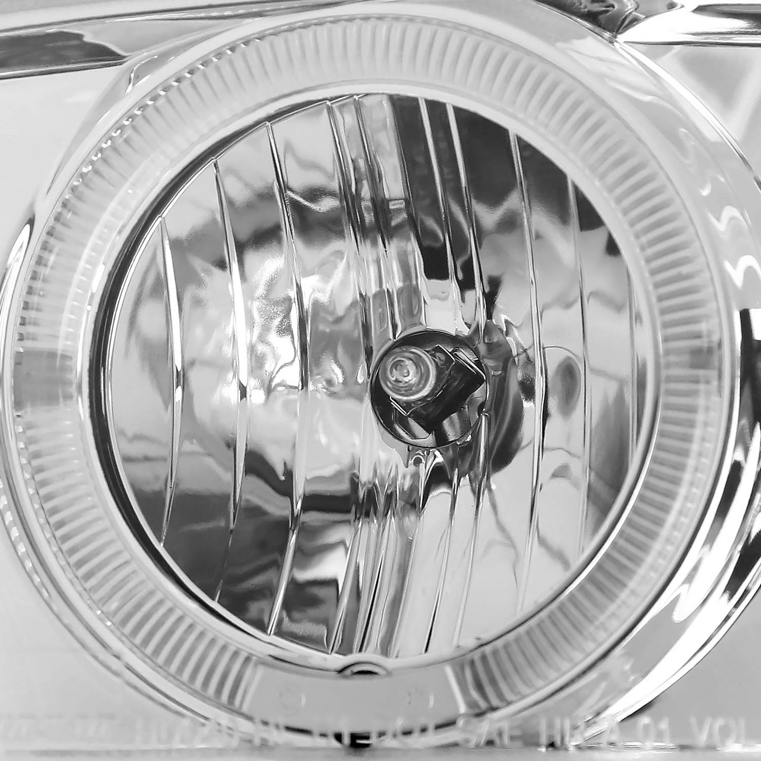 Chrome Projector Headlights Spec-D Tuning + Sequential LED Bumper Light Compatible with 1999-2006 GMC Sierra 1500/2500/3500, Left + Right Pair Headlamps Assembly