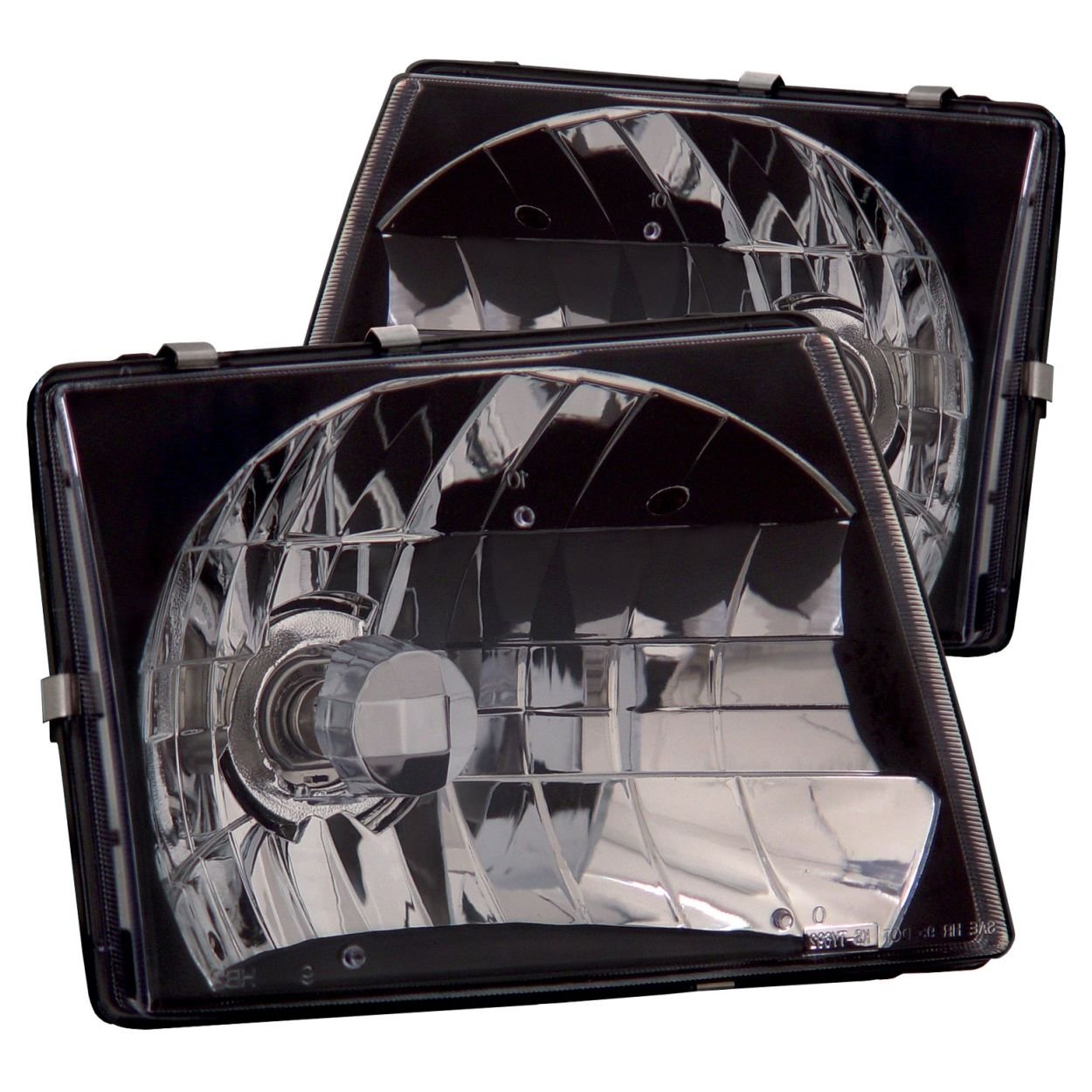 Crystal Headlight Set-Black ANZO USA 121139