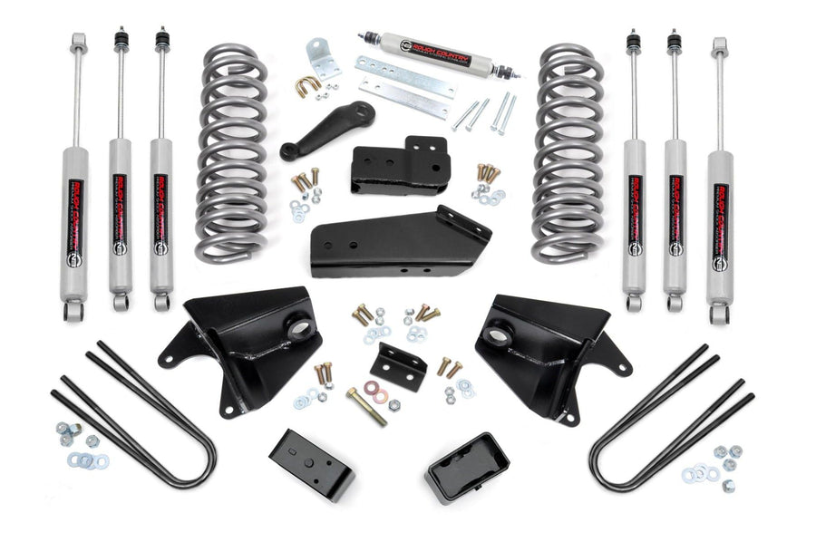 4" Rough Country Lift Kit for 1980-1996 Ford Bronco 4WD | Quad Shocks - 465B33