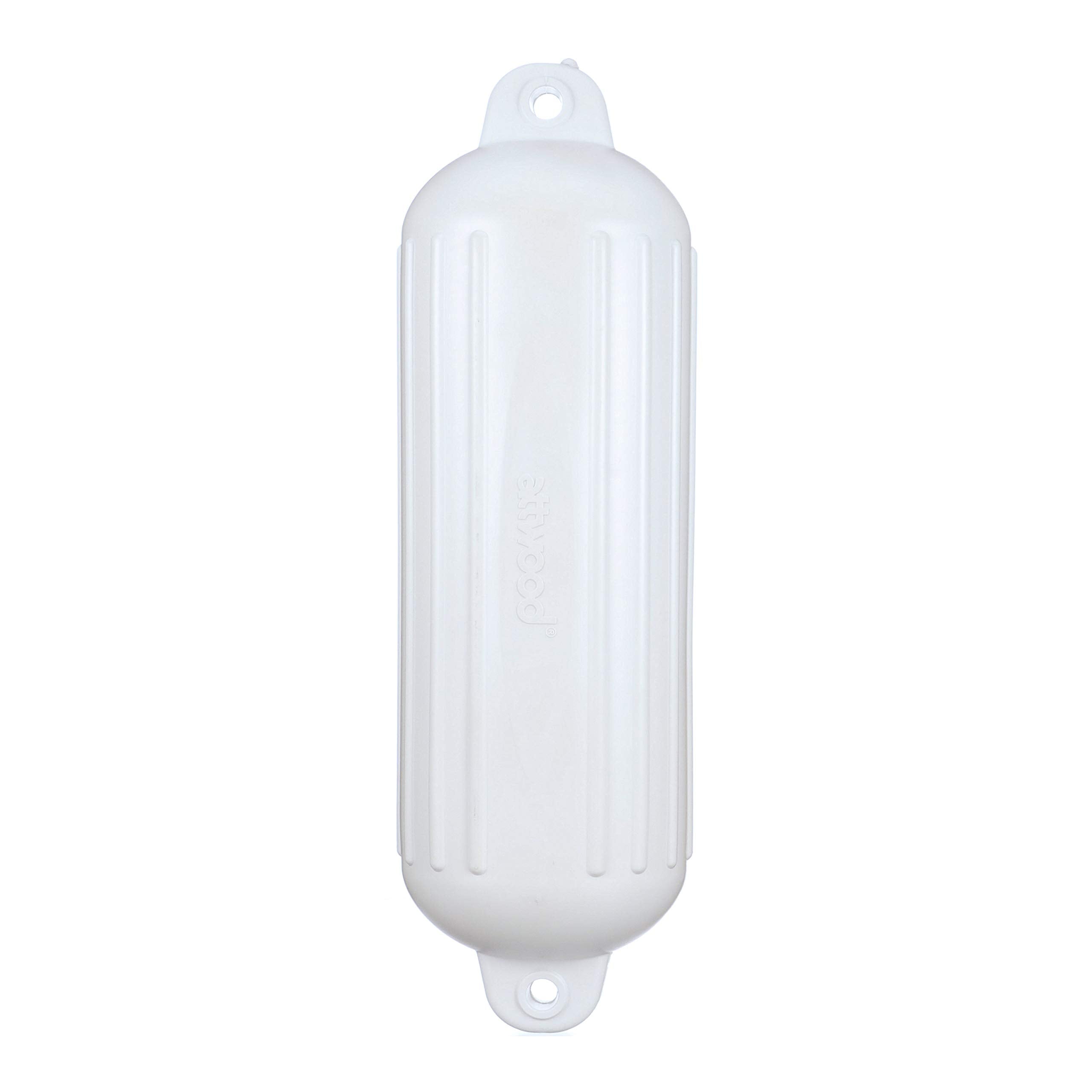 Attwood Softside 9358-1 UV-Resistant Marine Oval Mooring Fender, White, 8-Inch x 28-Inch
