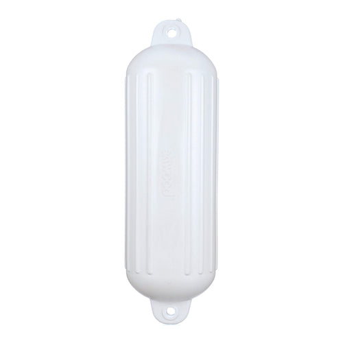 Attwood Softside 9358-1 UV-Resistant Marine Oval Mooring Fender, White, 8-Inch x 28-Inch