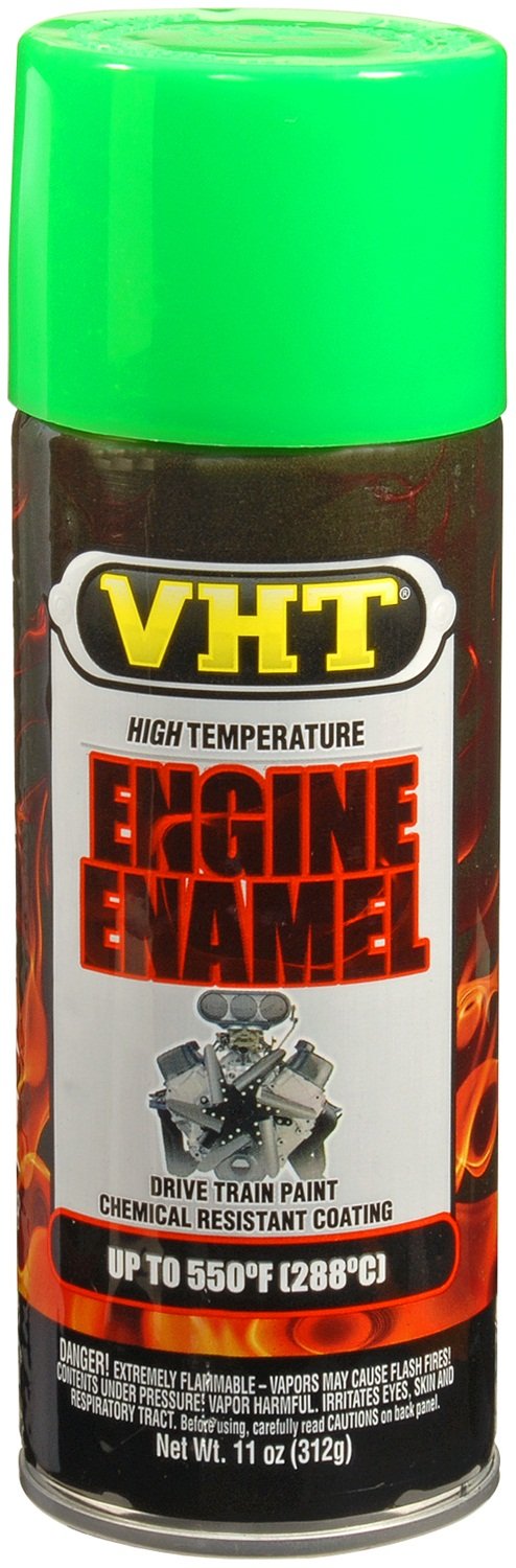 VHT SP154 Engine Enamel 550° High Heat Spray Paint – Grabber Green– 11 oz. Aerosol Can