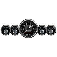 2024 Auto Meter Gauge Kit, 5 Pc, 3 3/8" & 2 1/16", GPS Speedo W/LCD Odo, Prestige Blk Diamond