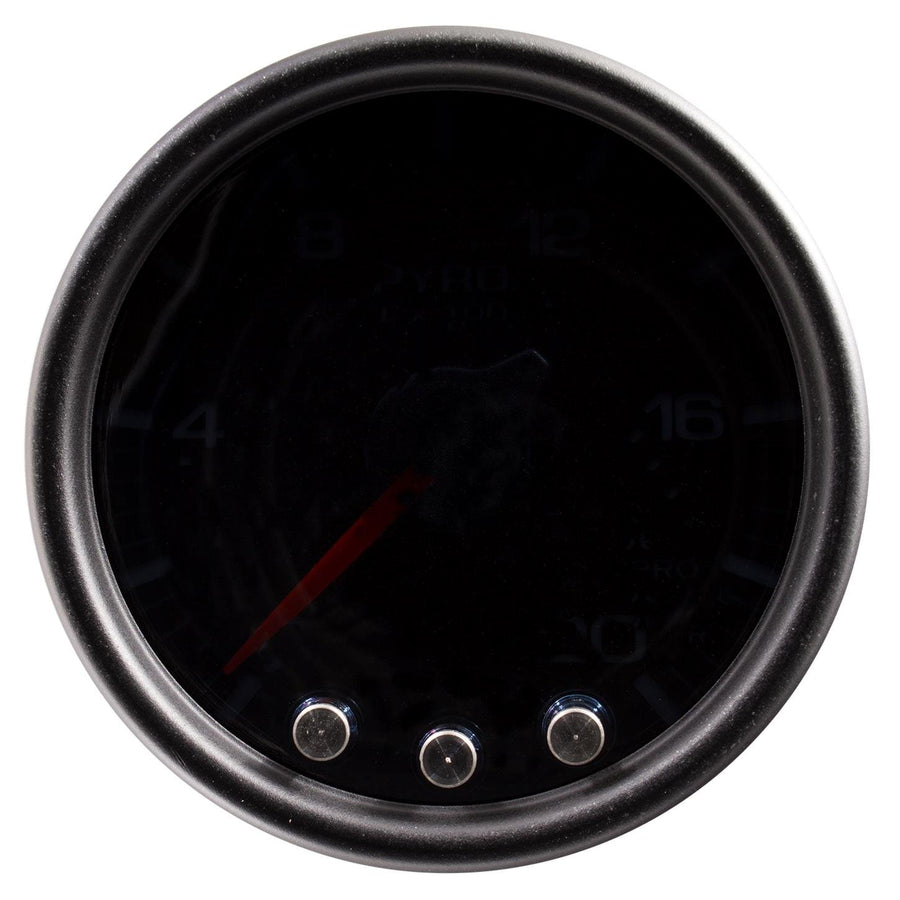AutoMeter P31052 Pyrometer Gauge (EGT) (Spek-Pro 2 1/16", 2000ºf, Stepper Motorwith Peak & Warn, Blk/Smoke/Blk, Spek-Pro)