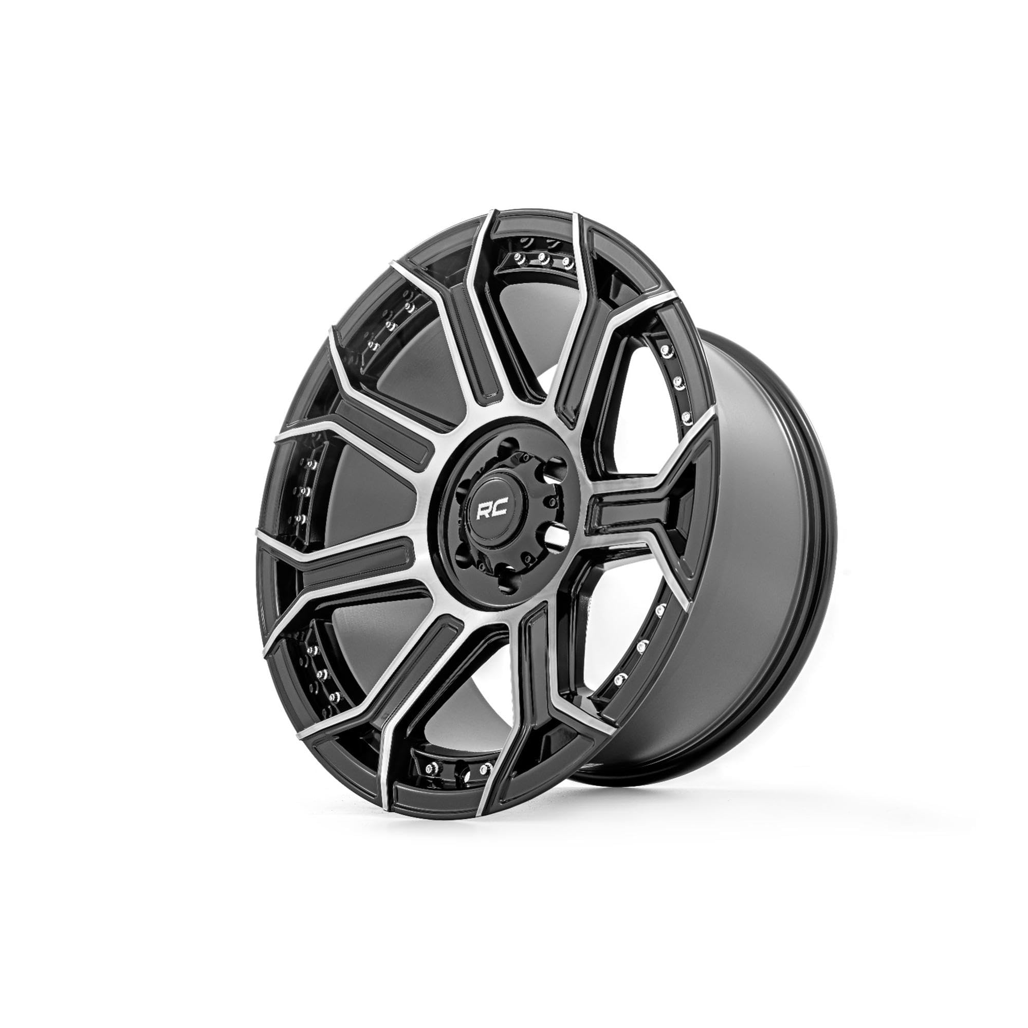 89 Series Rough Country Wheel | One-Piece | Black Machined Gunmetal | 20x9 | 6x5.5 | +18mm Offset