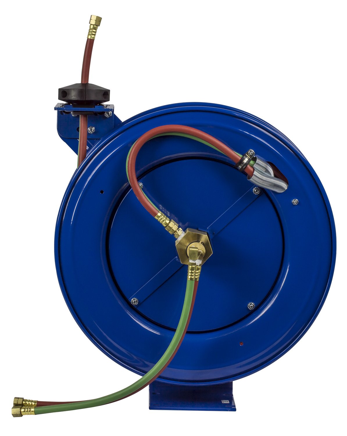 Coxreels Welding Industrial Reel with Oxygen-Acetylene Dual Hose, Model# SHW-N-150, 1/4" Hose ID, Blue, 50' Length