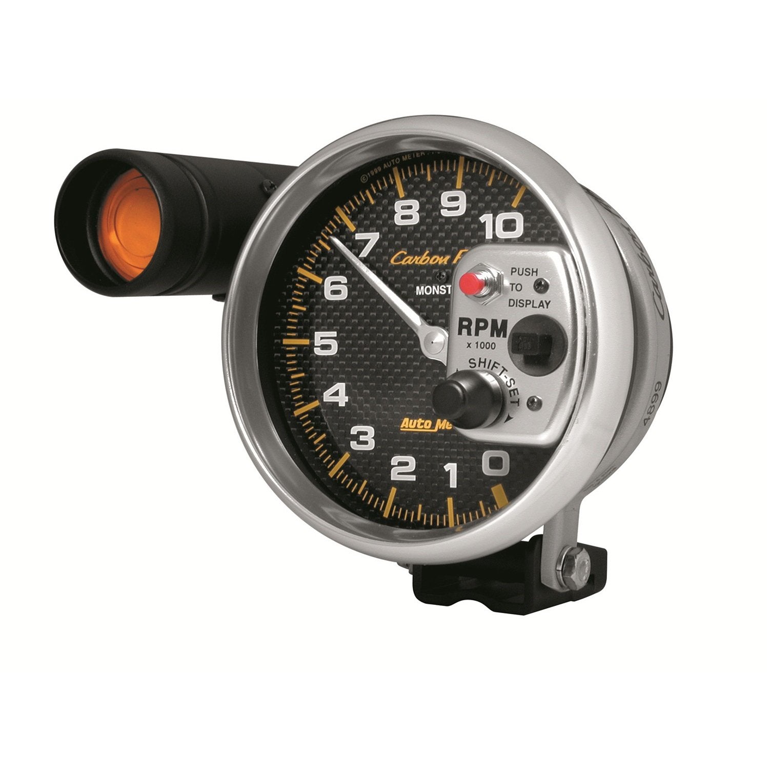 Carbon Fiber Auto Meter 4899 Pedestal Mount Tachometer