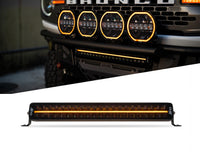 20-Inch DV8 Offroad Halo Elite Dual Row Light Bar with Accent | Flood & Spot Pattern | Driving & Off-Road Modes | 8,820 Lumens | 5700K Main Light | Amber or Clear Accent Light