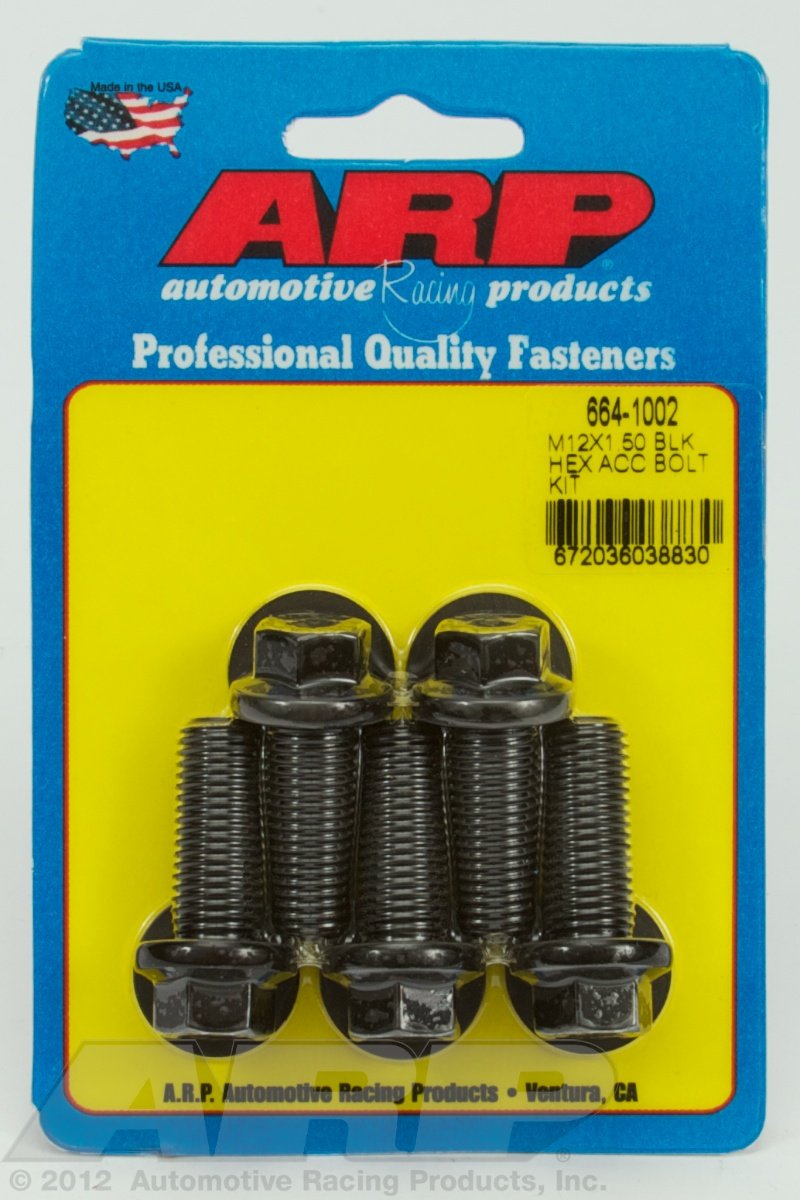 Hex ARP (664-1002) Oxide Bolt, Black
