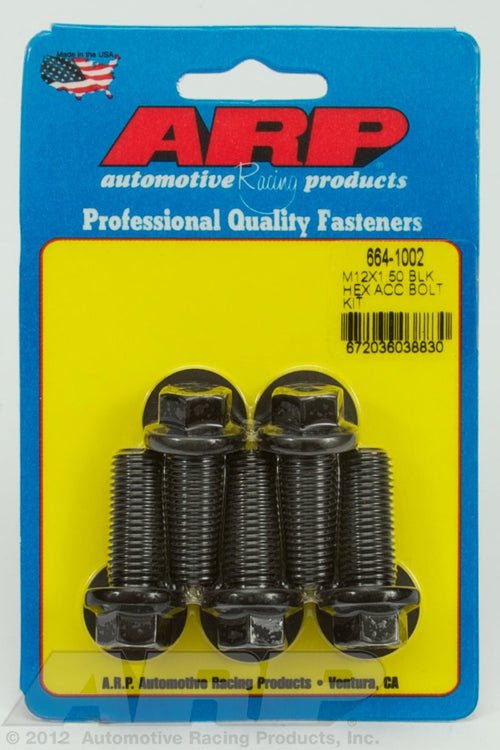 Hex ARP (664-1002) Oxide Bolt, Black
