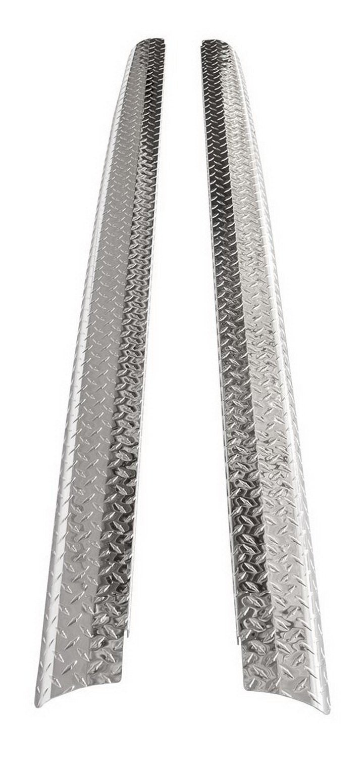 ICI Aluminum BR04TB Treadbright Bed Cap Protector Fits 1980-1998 Ford Full Size Long Bed Trucks Without Stake Holes