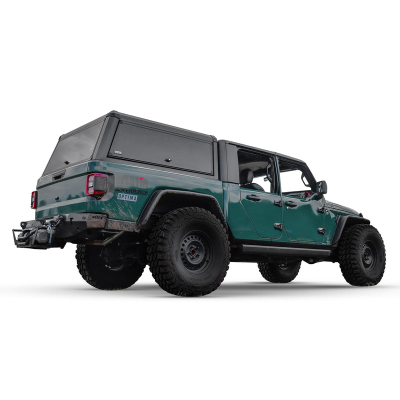 EXP Truck Cap Westin 16-14265 with Solid Front Glass fits 2024-2025 Gladiator Matte Black