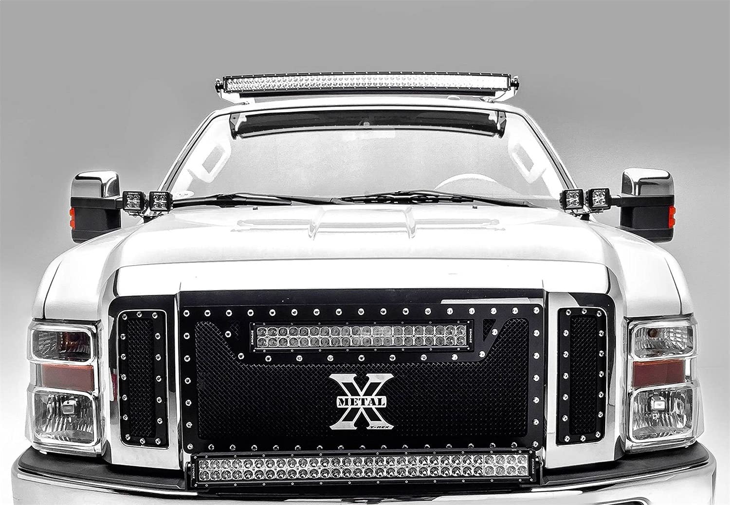ZROADZ LED Front Roof Mounting Bracket - Compatible w/ 1999-2016 All Ford F-250, F-350, F-450, F-550 - to Mount (1) 52 Inch or Similar Style Curved Light Bar (Not Included) - PN #Z331161