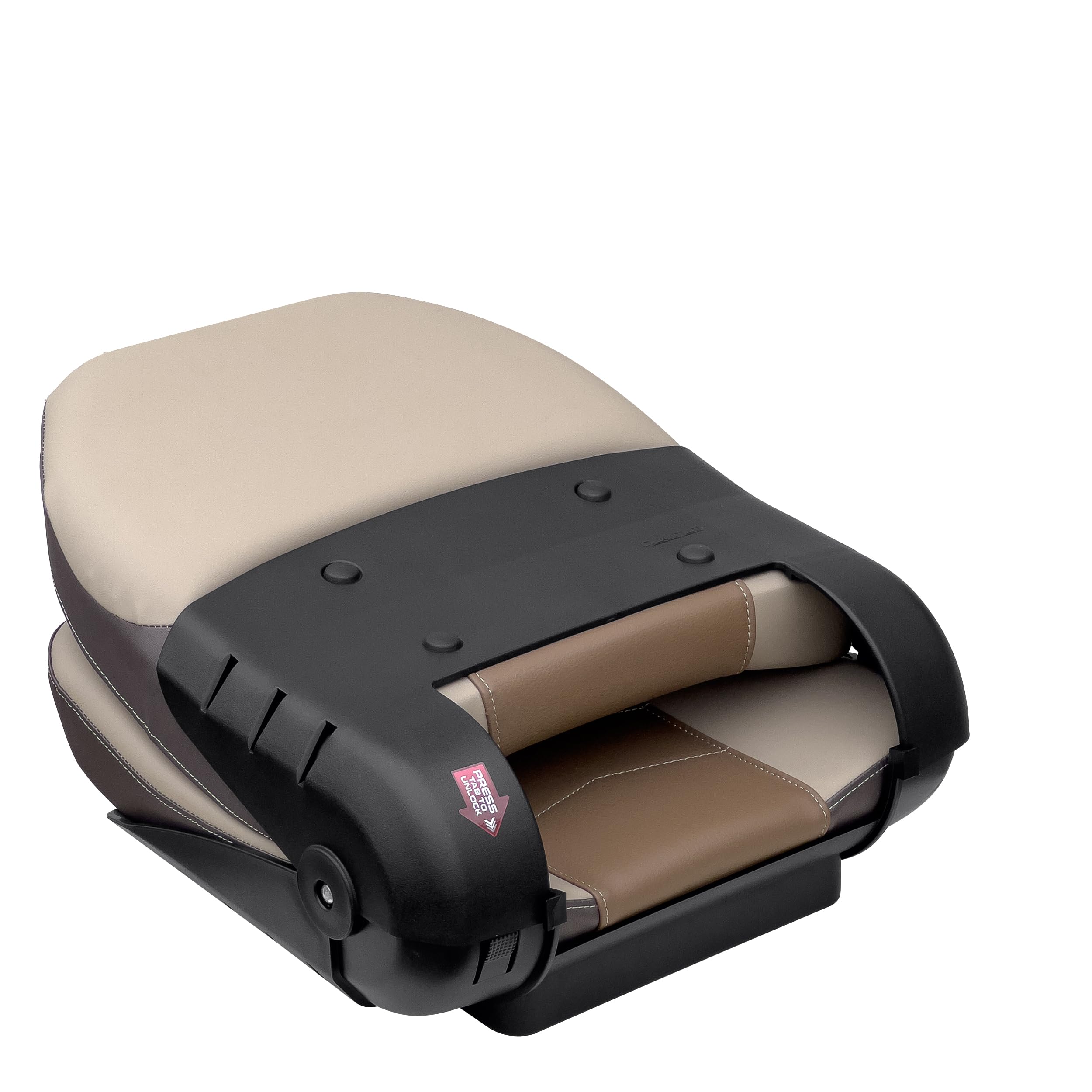 Quantum Series Wise Fold Down Fishing Boat Seat, Meteor/French Roast/Neutral 3340-1790