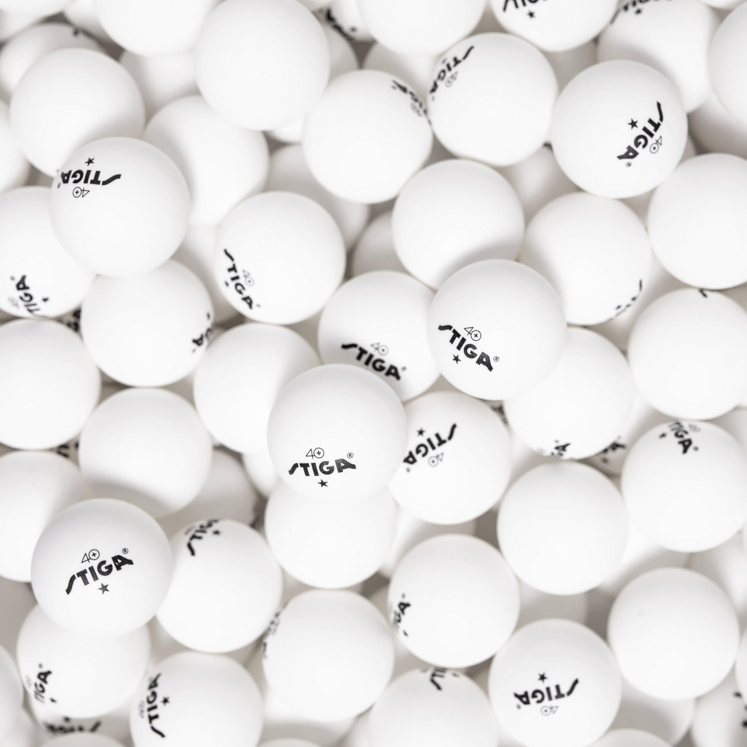 46pk STIGA Ping Pong Balls – White 1-Star Table Tennis Balls, Official Size 40mm ABS Balls, Ultimate Durability for Indoor/Outdoor Ping Pong Tables
