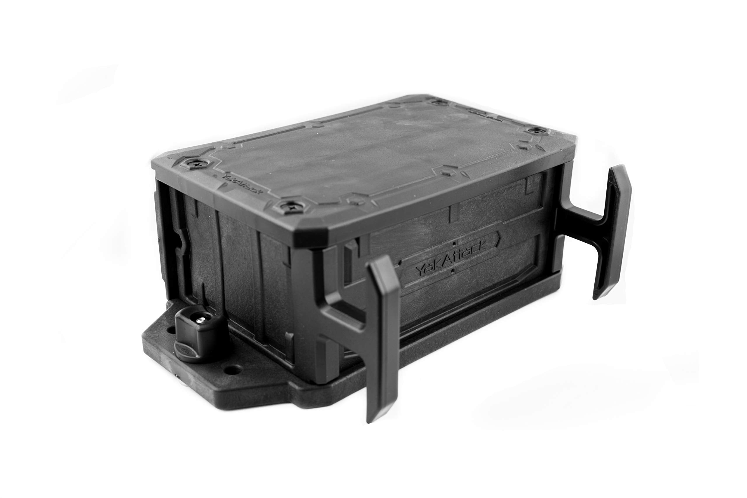 CellBlok YakAttack Track Mounted Battery Box for Fish Finders | Quick-Release Battery Storage & Mounting Platform | Fits GearTrac & Most Kayak Track Systems | Made in USA