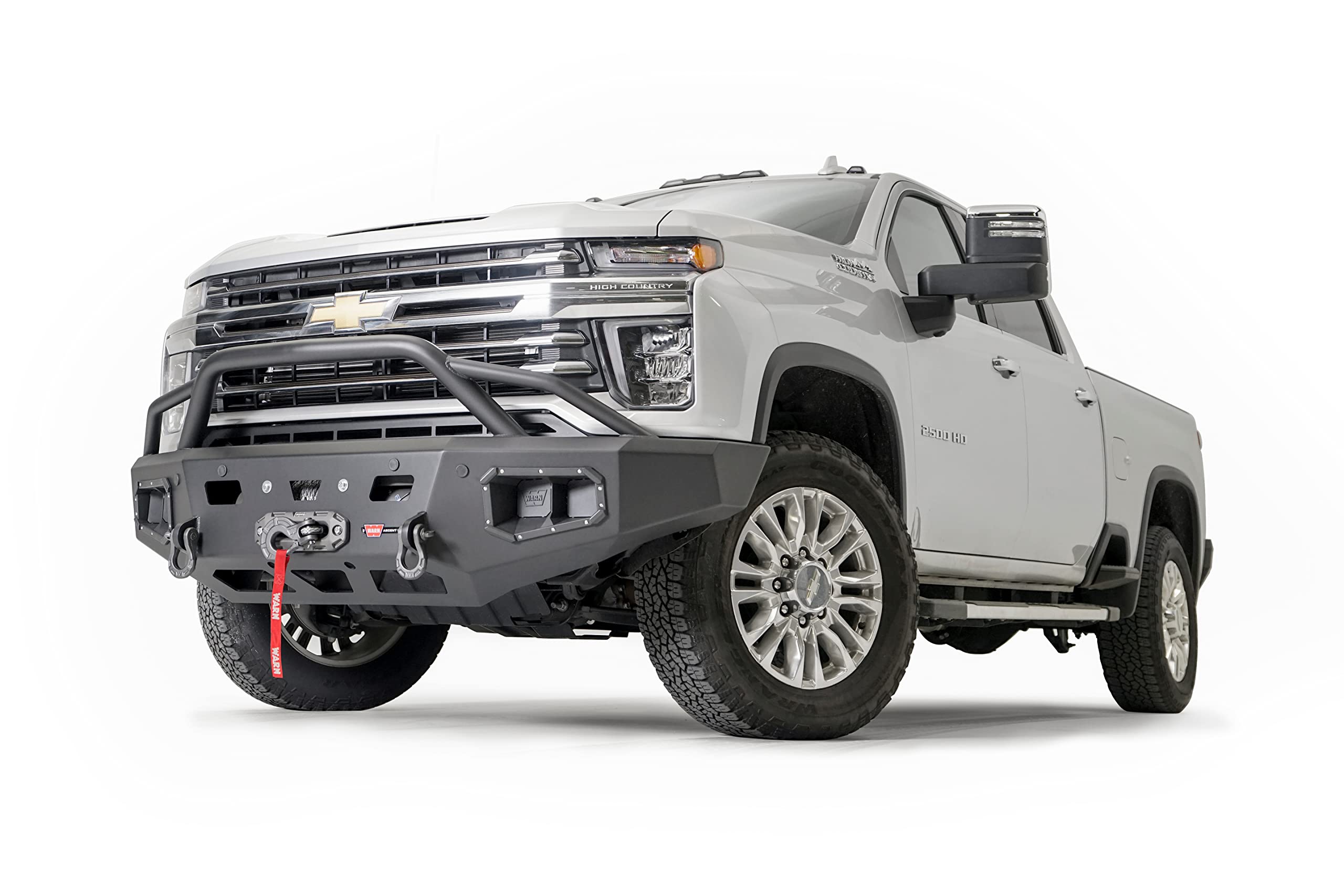 Ascent WARN 107006 Front Bumper with Baja Bar Grille Guard, Fits: Chevrolet Silverado HD 2500/3500 (2020-Current)