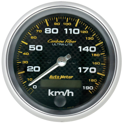 Carbon Fiber Auto Meter 4787-M in-Dash Electric Speedometer