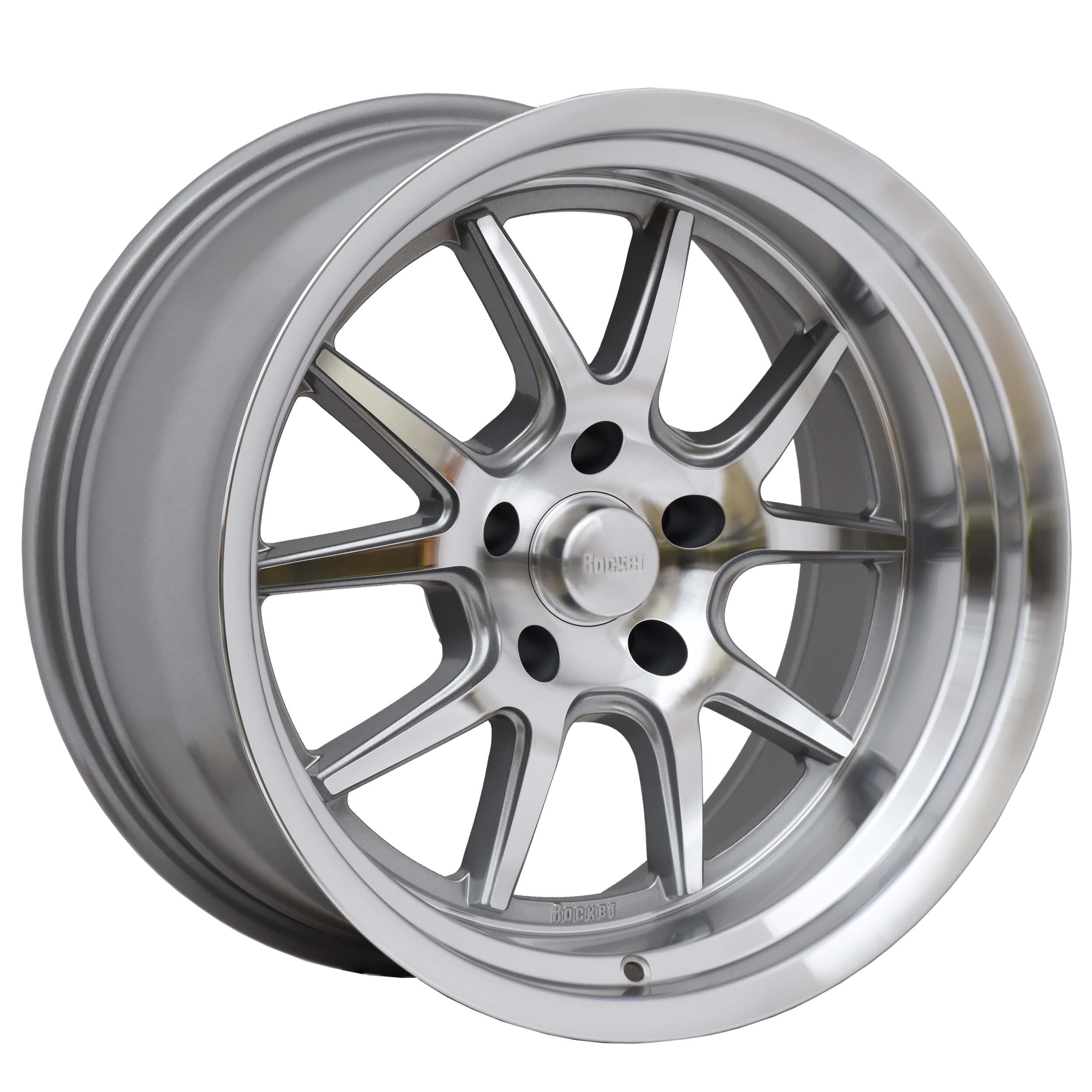 TTR19-817355 Rocket Racing Wheels 18x10 Attack Machined 5x5 5.5 bs