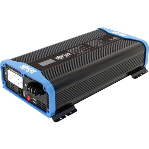 Compact Tripp Lite 1000W Pure Sine Wave Power Inverter, 3 Outlets, 1 USB + 1 USB-C Charging Ports, Remote Control via RJ12 Telephone Cable, 2-Year Warranty (PINV1000SW-120)