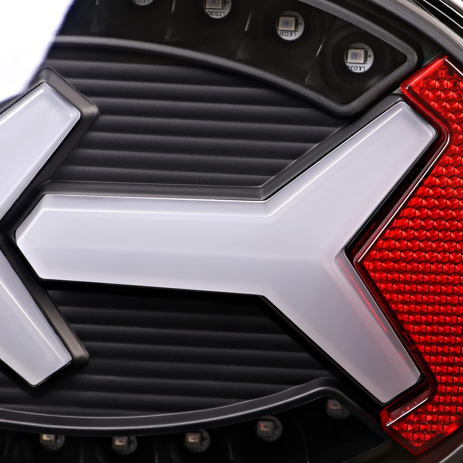 Black Tail Lights w/LED Tube Bar SPEC-D TUNING Compatible with 1997-2004 Chevy Corvette C5