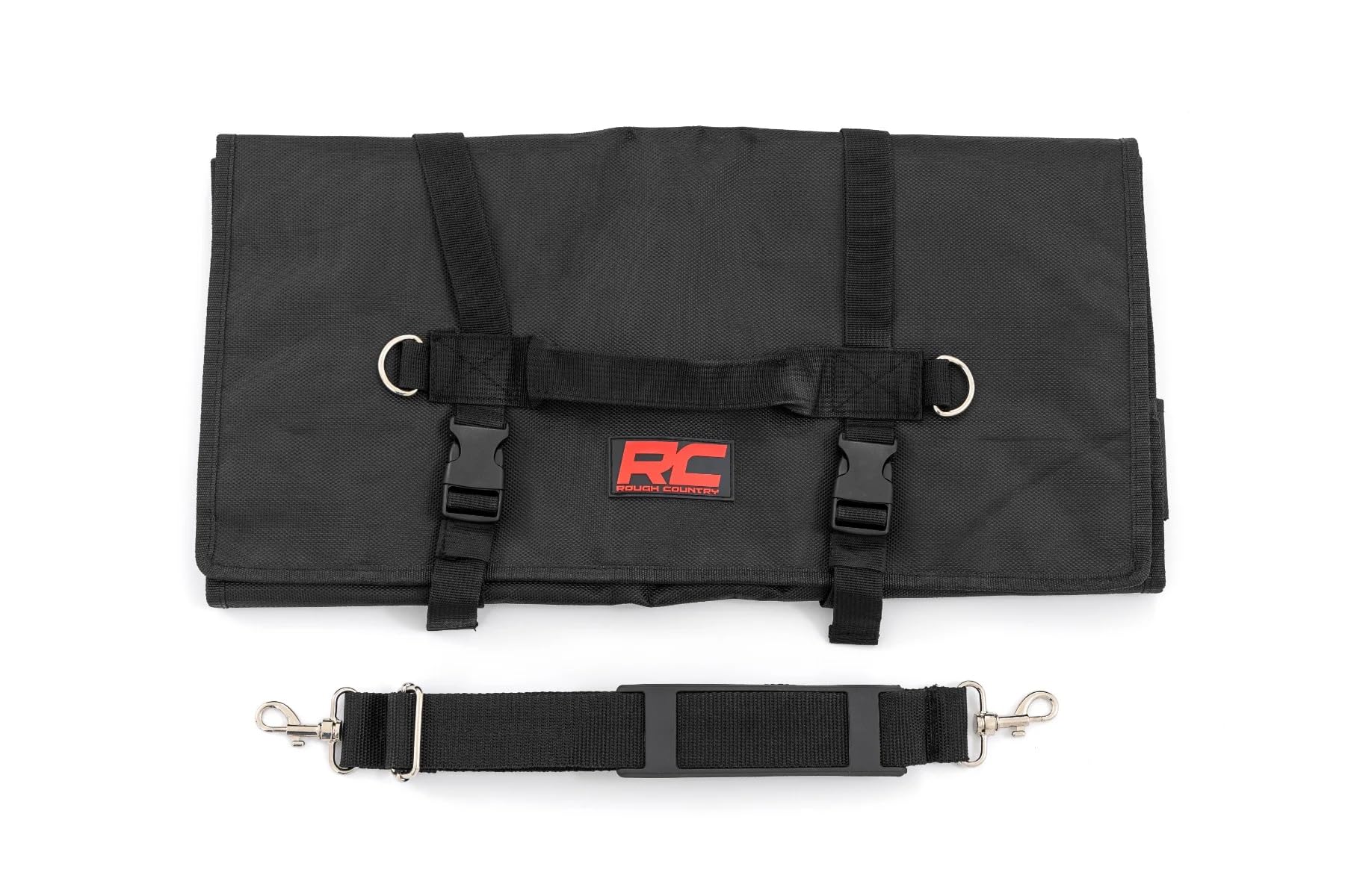 Rough Country Tool Bag Easy Roll-up for UTV and Off Road Vehicles - Water Resistant, 35 Tool Slots, 38" x 18.5"