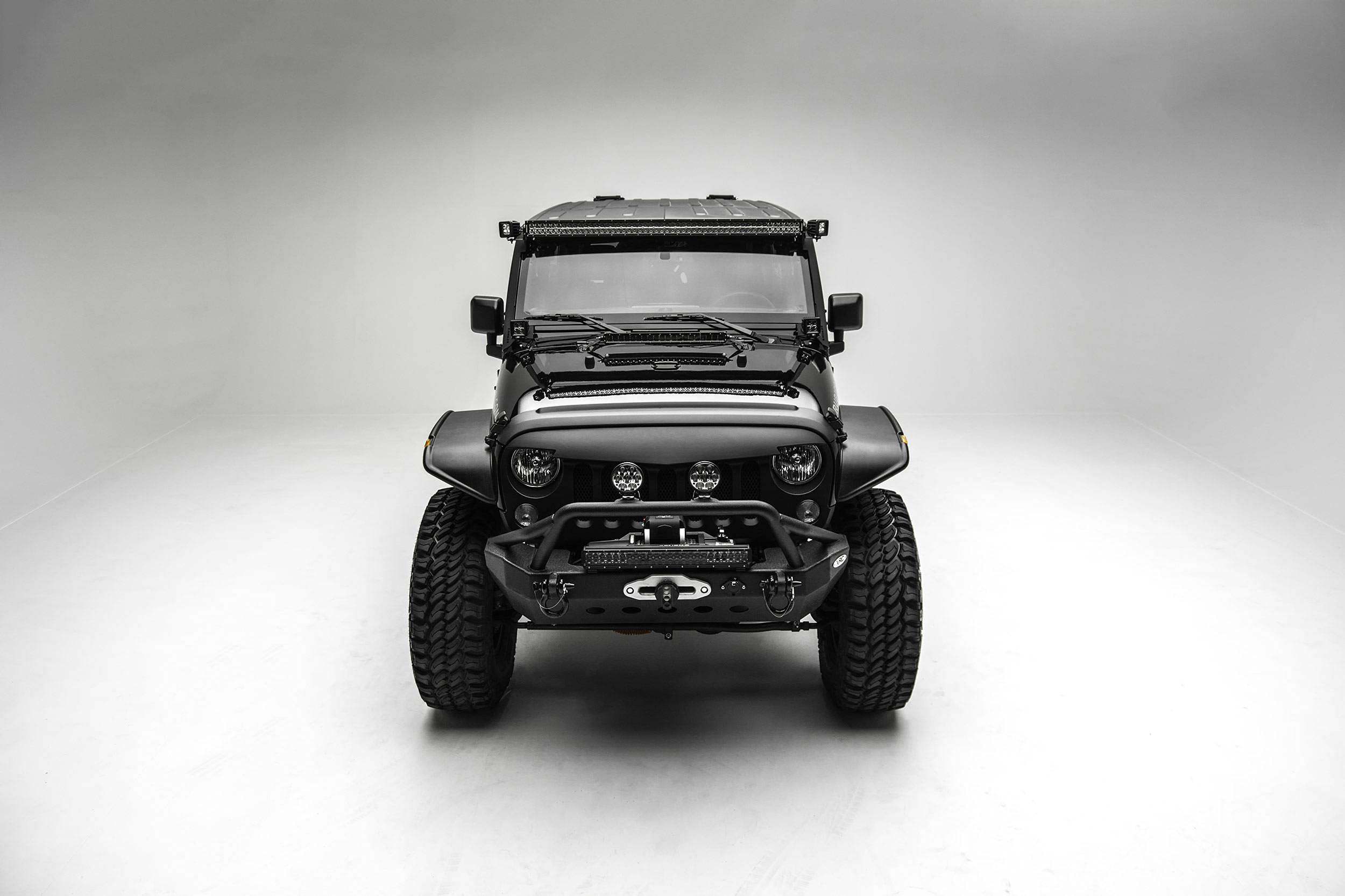 Jeep JK A Pillar LED Kit 2007-2018 with (2) 3 Inch LED Pod Lights - PN #Z374814-KIT