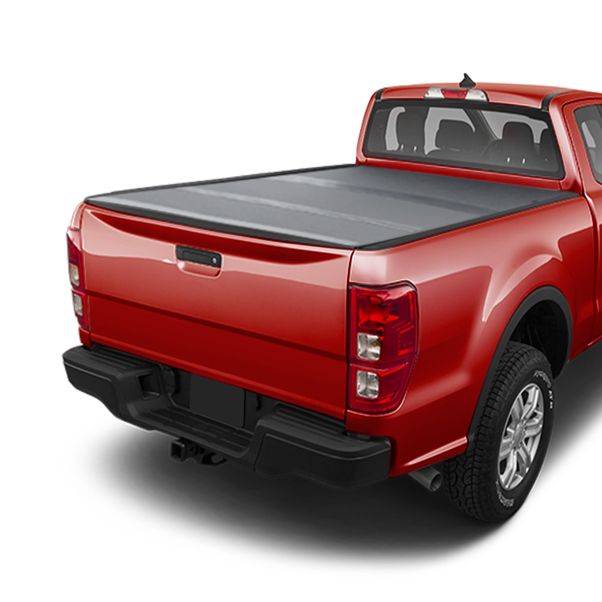 CoveRex TFX Series Armordillo USA Low Profile Hard Tri-Fold Truck Bed Tonneau Cover Fits 2019-2023 Ford Ranger 5 Ft (60") Short Bed