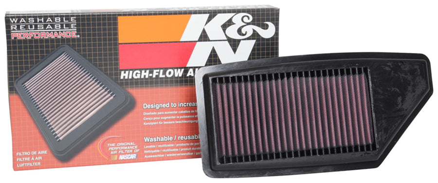 K&N Engine Air Filter: Replacement Car Air Filter, Washable, Clean Every 75,000 Miles, Reusable, Premium: Compatible with 2019-2020 HONDA (Insight), 33-5090