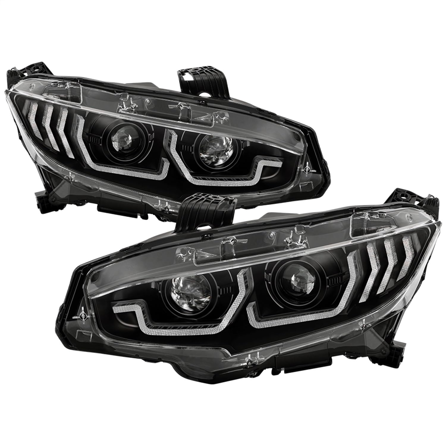 Projector Headlight Spyder - (PRO-YD-HC16AP-SEQ-BK)