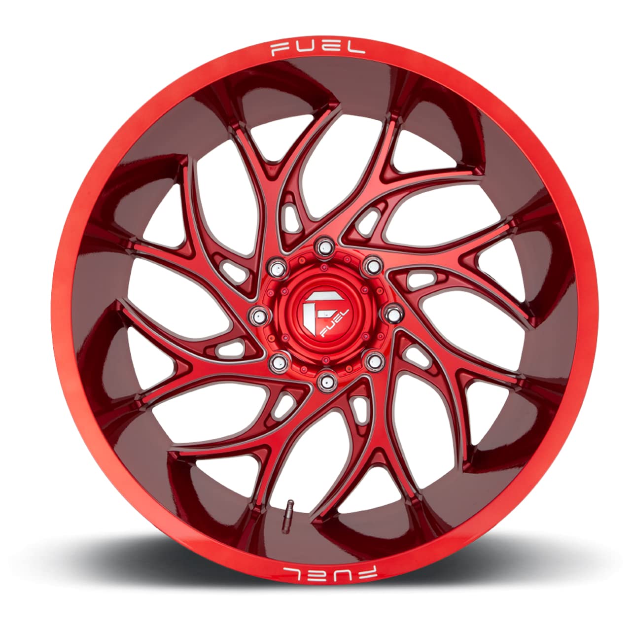 RUNNER D742 22x10, Bolt Pattern: 5x5/, Offset: -18, CANDY RED MILLED, set of 1