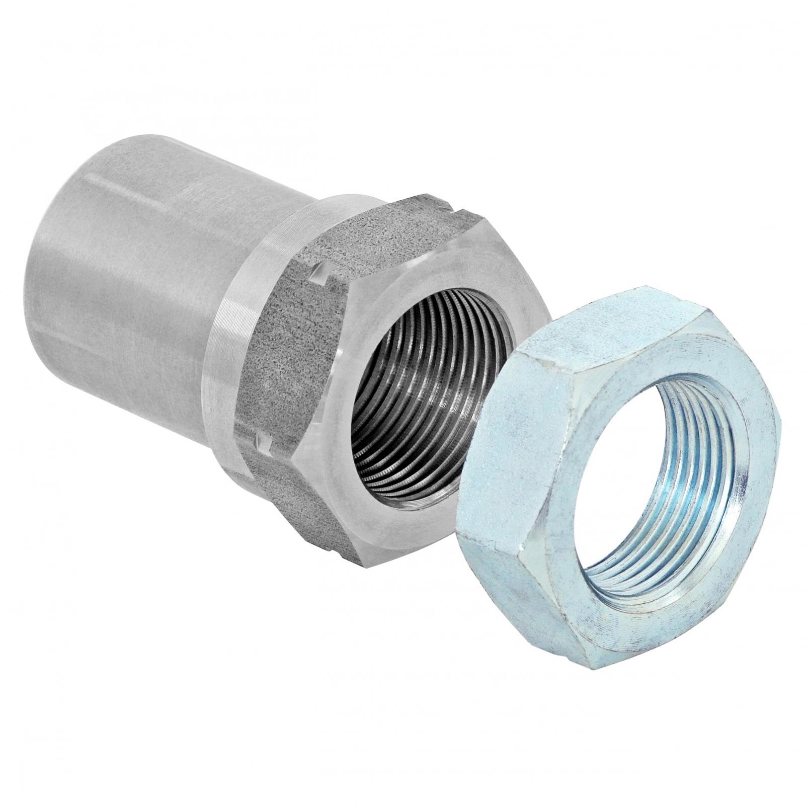 1.25"-12 Threaded Bung with Jam Nut - Currie Enterprises LH Thread