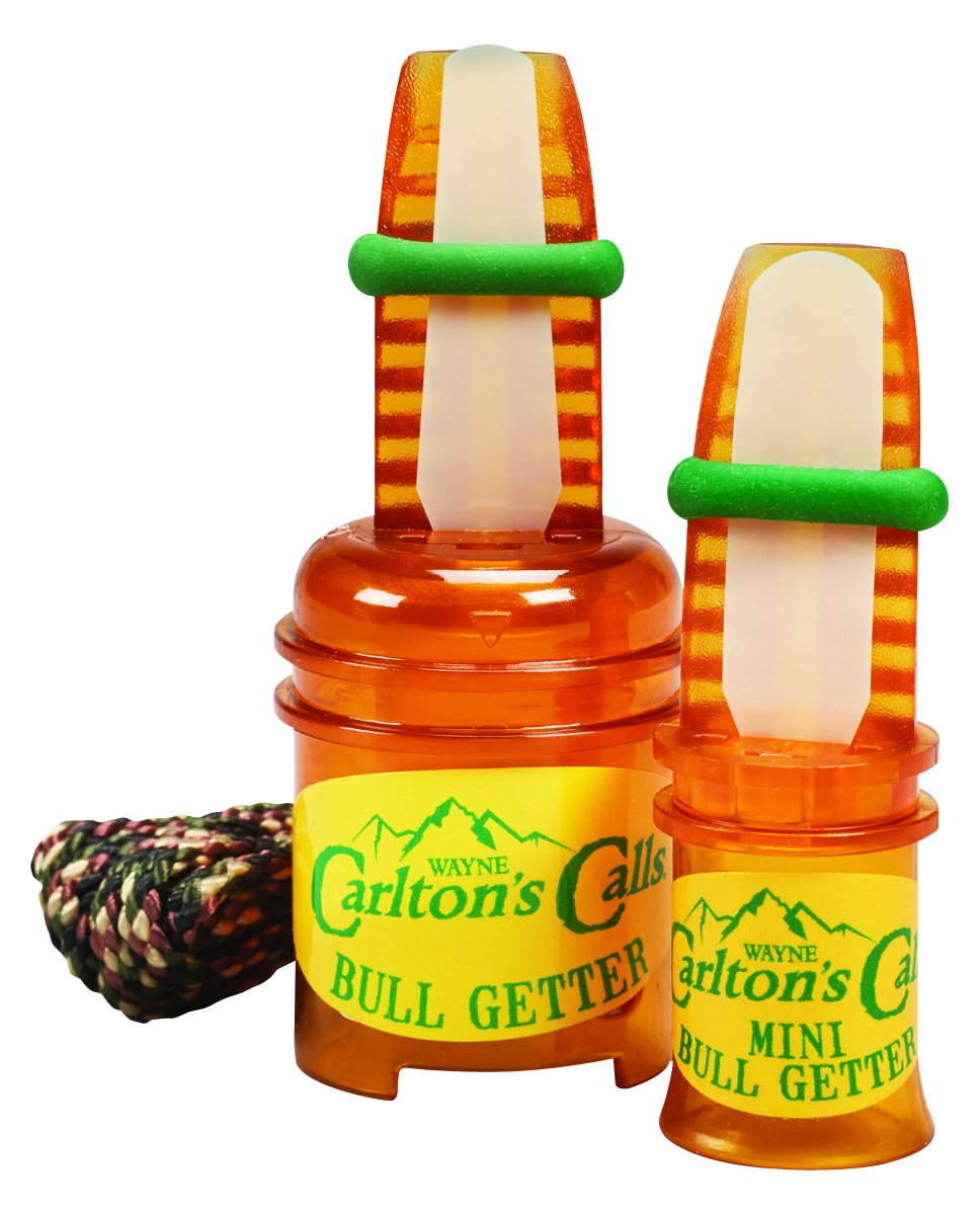 Bull Getter And Mini Bull Getter Combo Hunters Specialties Hunting Calls - Realistic Wide Range of Bull Stimulating Sounds (Lanyard Included)