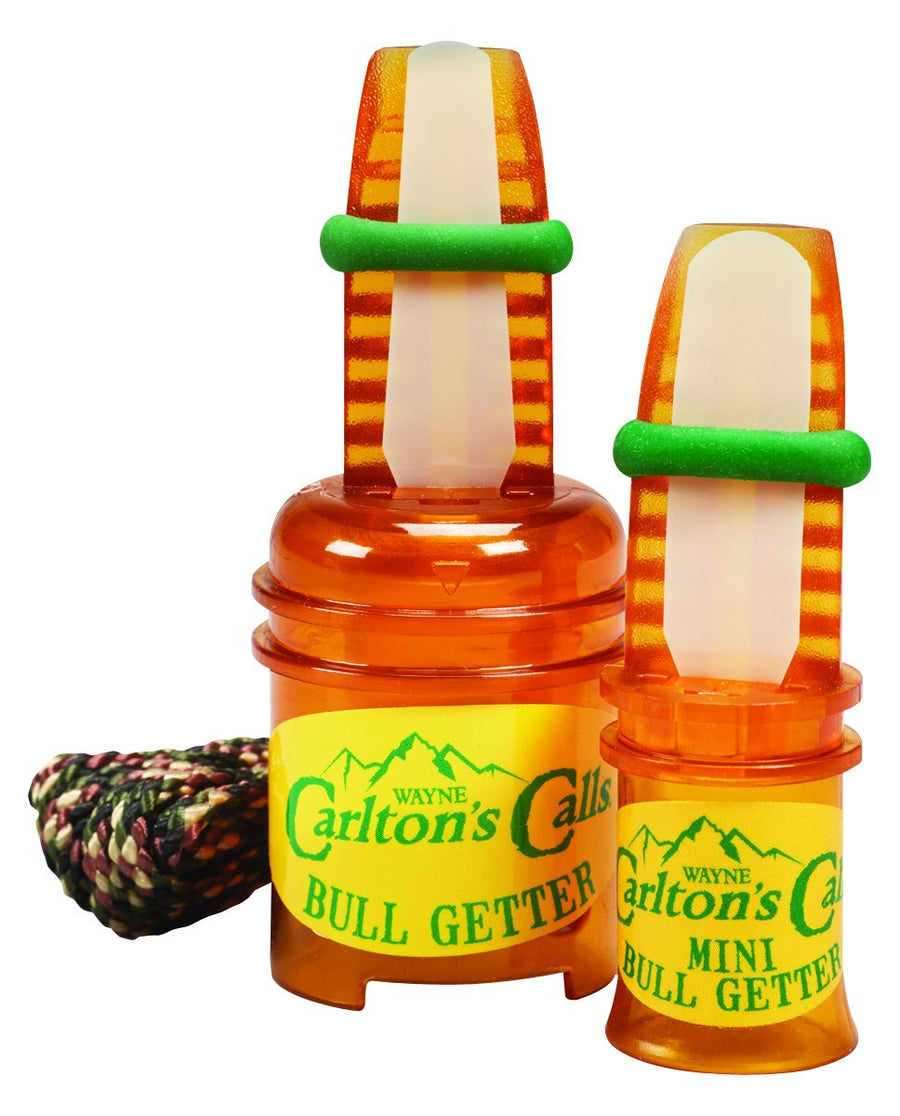 Bull Getter And Mini Bull Getter Combo Hunters Specialties Hunting Calls - Realistic Wide Range of Bull Stimulating Sounds (Lanyard Included)