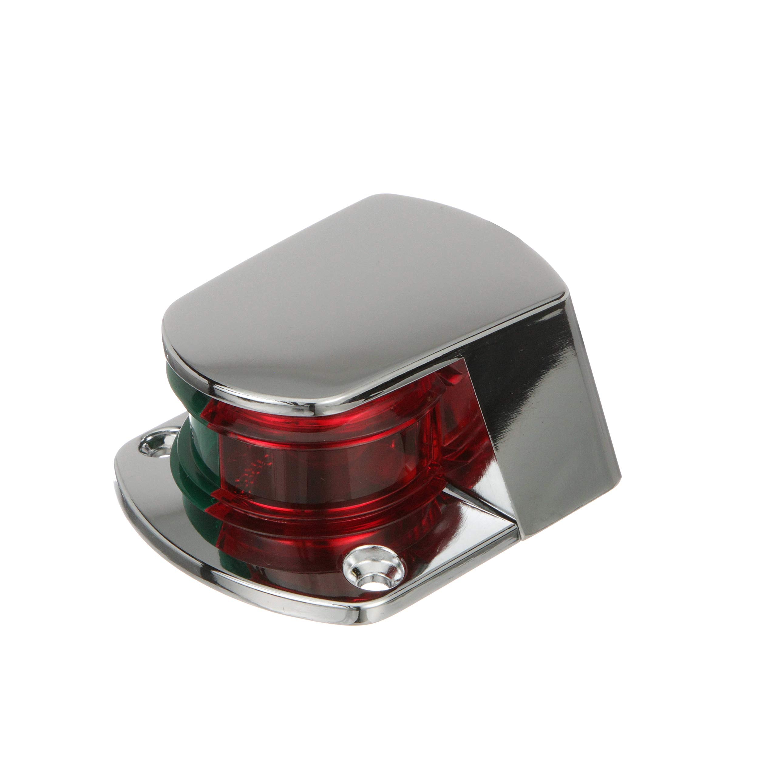 ZAMAK Attwood 1-Mile Sidelights, Bi-Color Combination, Deck Mount, Provides 1-Mile, 225-Degrees Light Visibility, 12V