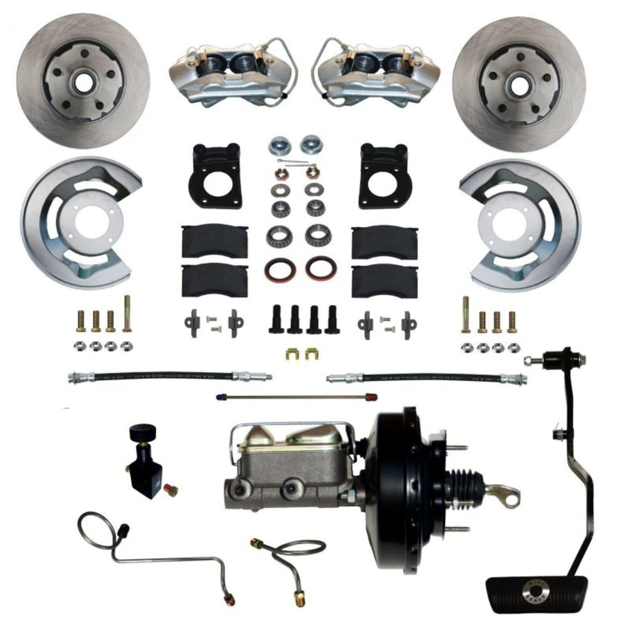 Power Disc Brake Conversion LEED BRAKES 70 Mustang With Automatic Transmission - 4Piston