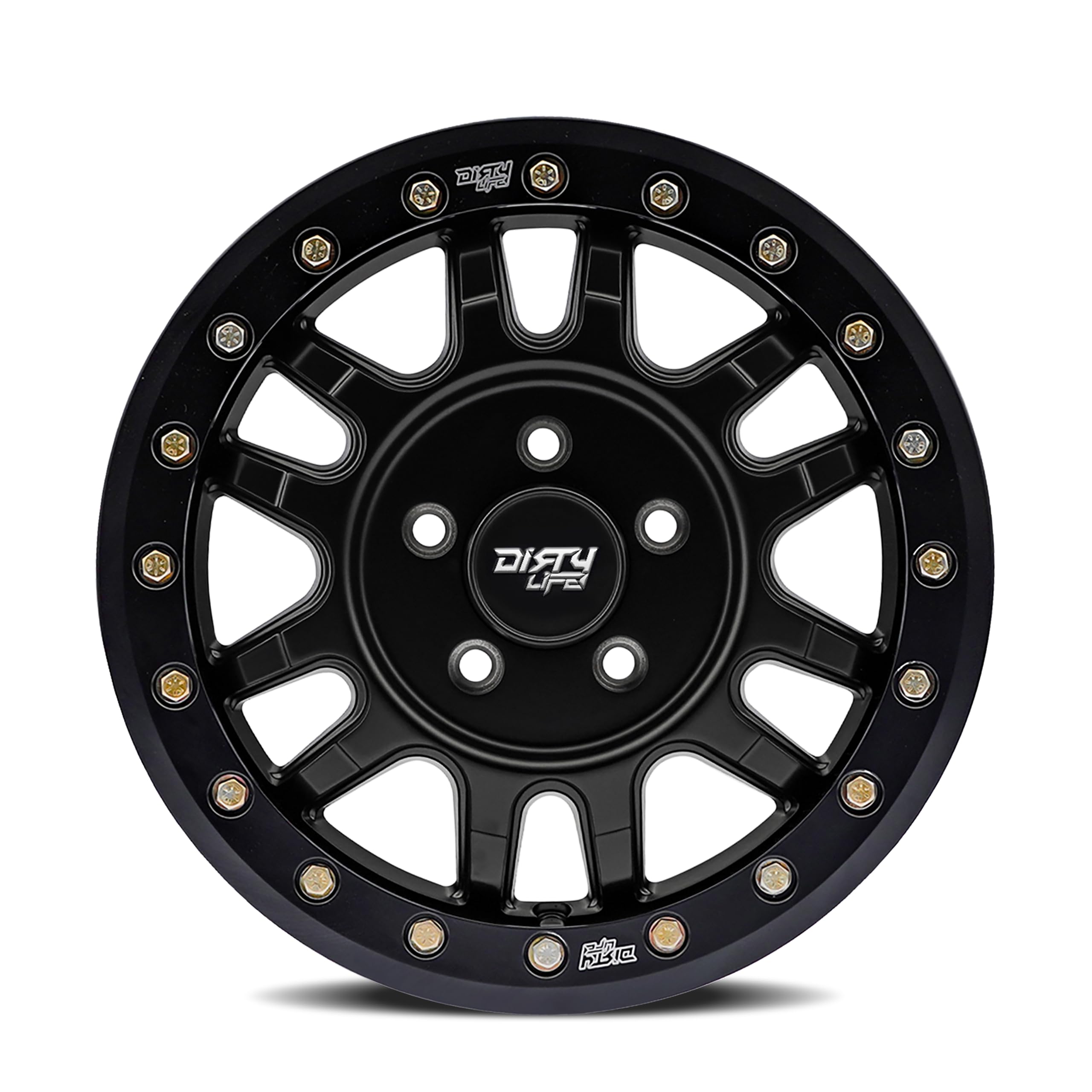 Canyon Pro Dirty Life SXS UTV Black Wheel with Matte (15 x 7. inches /1 x 1 mm, 38 mm Offset)