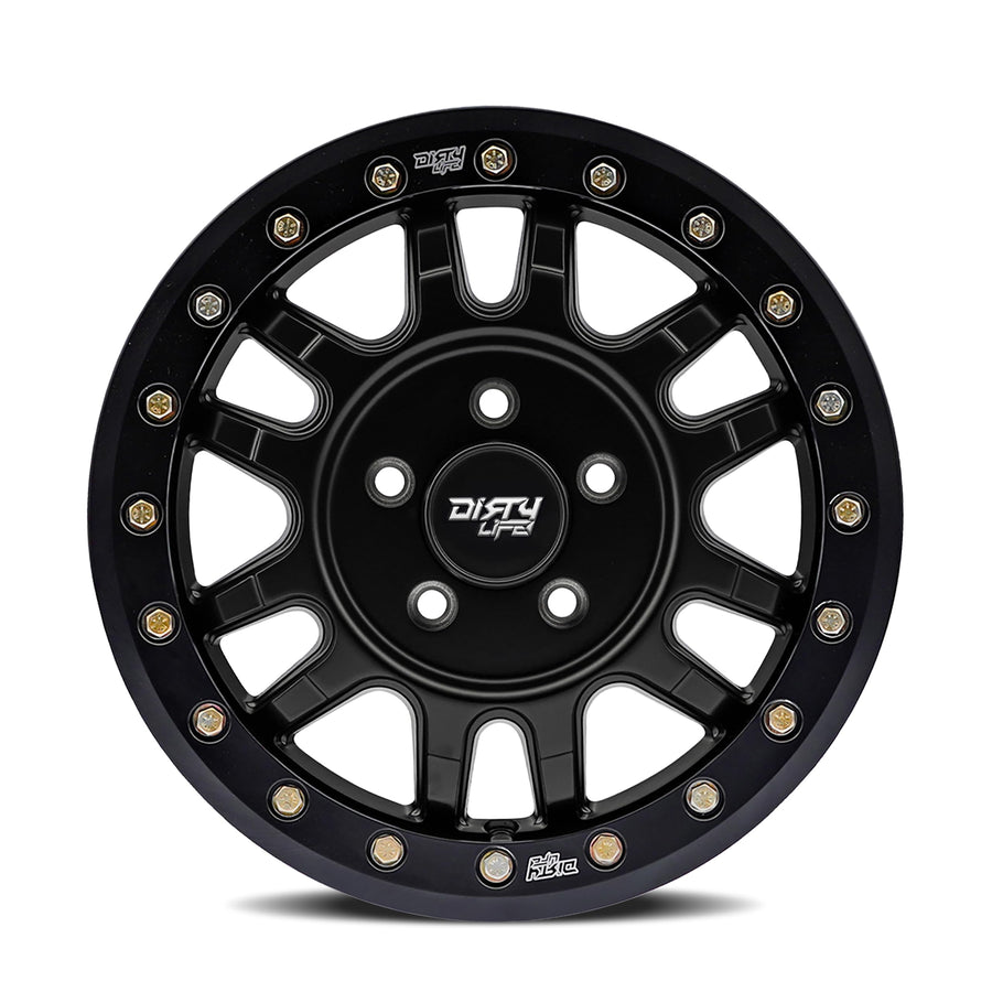 Canyon Pro Dirty Life SXS UTV Black Wheel with Matte (15 x 7. inches /1 x 1 mm, 38 mm Offset)