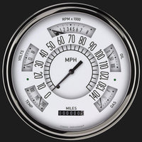 Classic Instruments CH49W-LS White Classic Line Fits 49-50 Chevy - LS