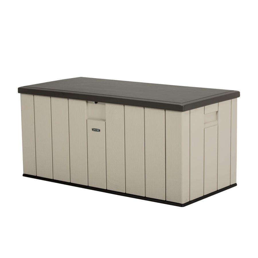 60254 LIFETIME Heavy-Duty Outdoor Storage Deck Box, 150 Gallon, Desert Sand/Brown