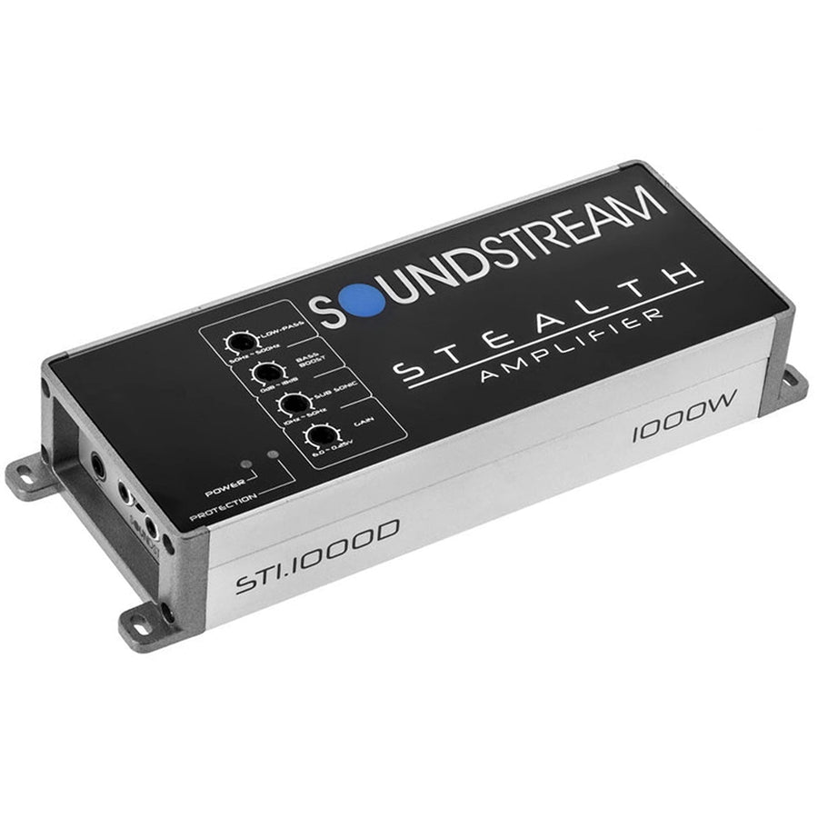 Soundstream Stealth Series ST1.1000D 1000W Class D Monoblock 1 Channel Amplifier
