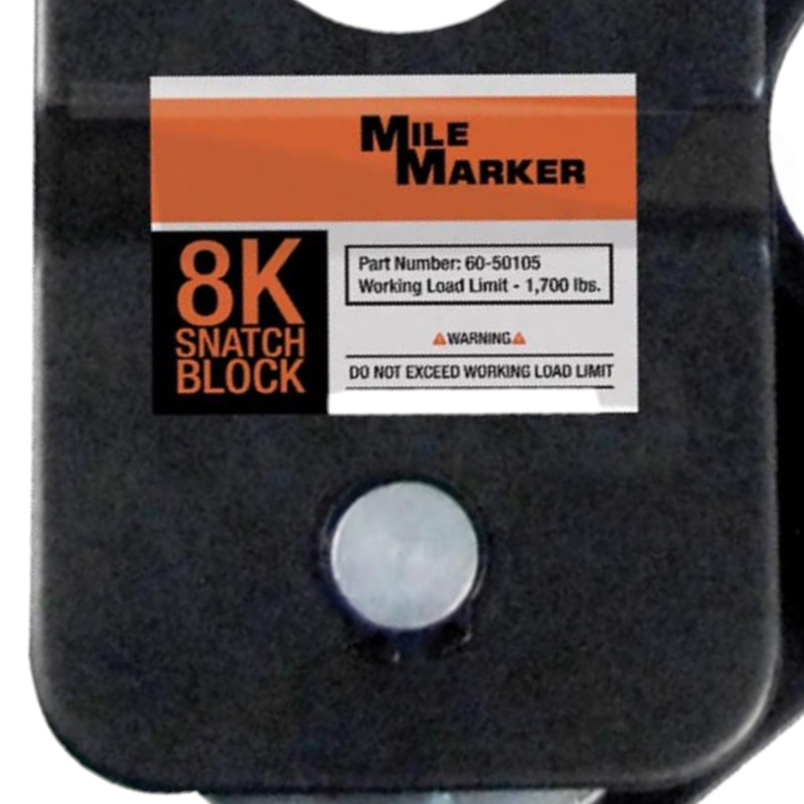 ATV Mile Marker 60-50105 Snatch Block - 8000 lb. Weight Capacity - Distribute Load Evenly - Significantly Reduces Stress on Your Equipment - Versatile Winching Angles