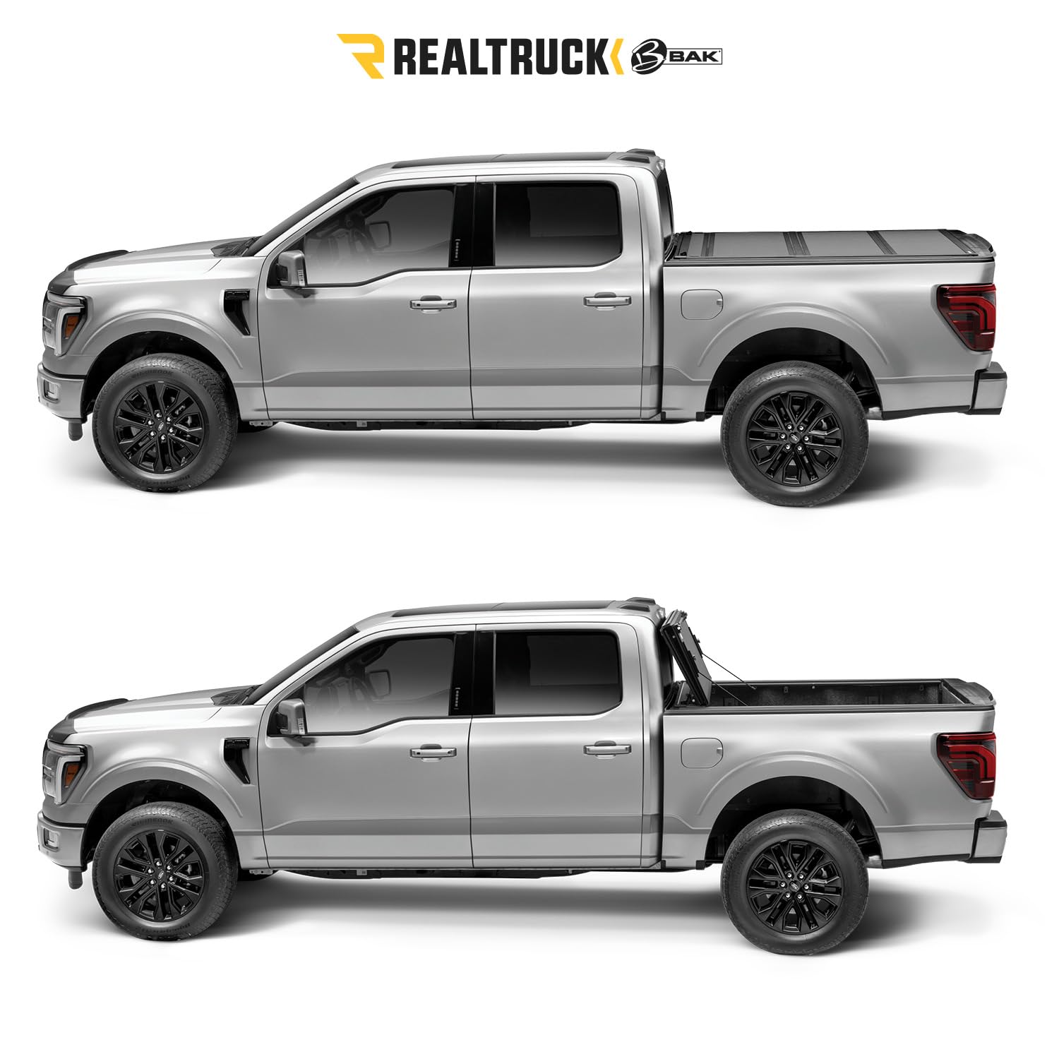 BAK BAKFlip MX4 Hard Folding Truck Bed Tonneau Cover | RealTruck 448330 | Fits 2017-2026 Ford F-250/350 Super Duty 6' 10" Bed (81.9")