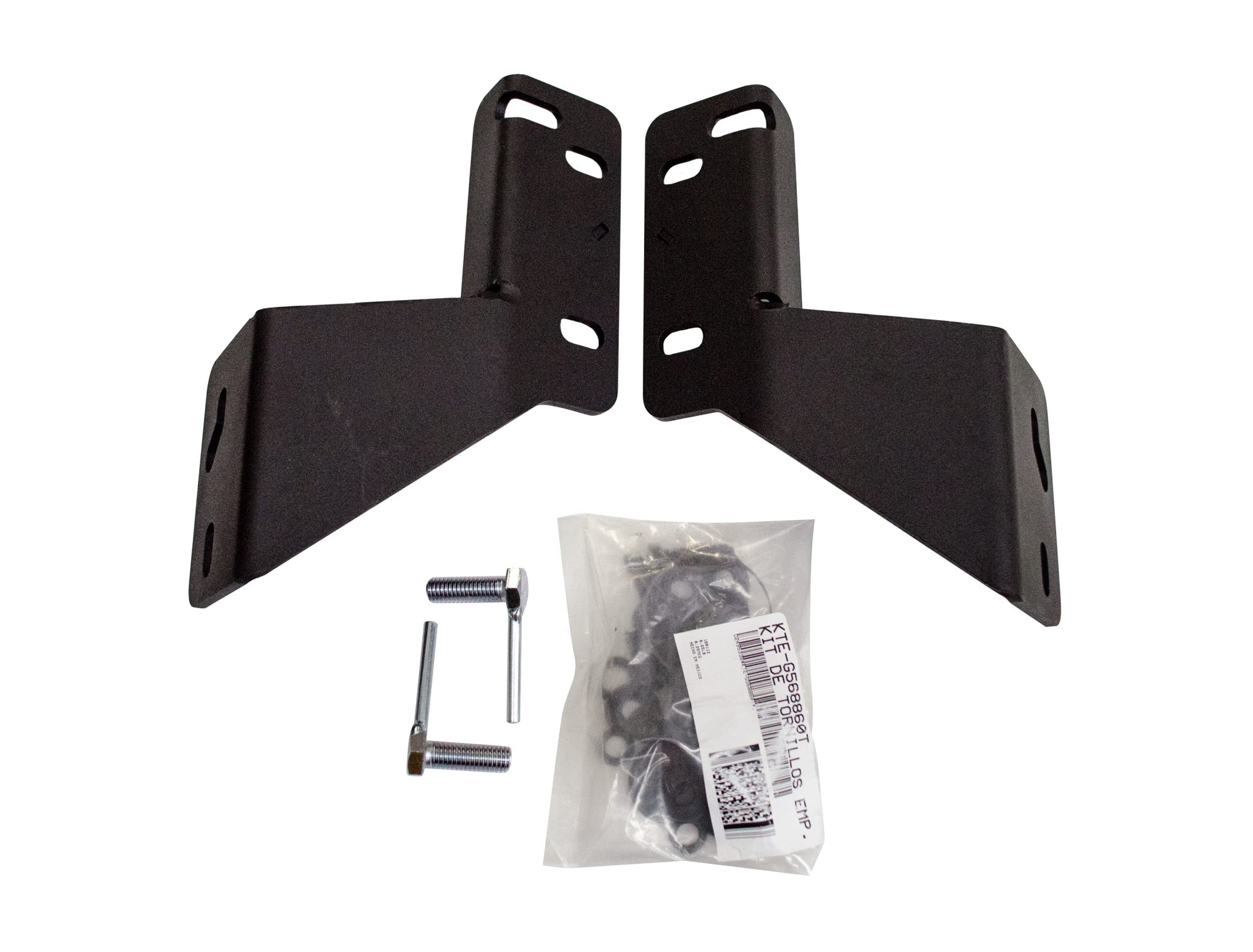 Go Rhino Mounting Bracket Kit for RC3 Skid Plate or RC4 Bull Bar | Mild Steel, Textured Black | 568860TK | Fits 2015-2024 Ford F-150 (Excludes Active Park Assist and Raptor)