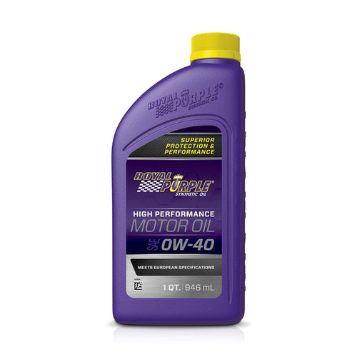 Royal Purple API-Licensed Heavy Duty SAE 0W-40 Synthetic High Performance Motor Oil - 1 Quart, (Case of 6)
