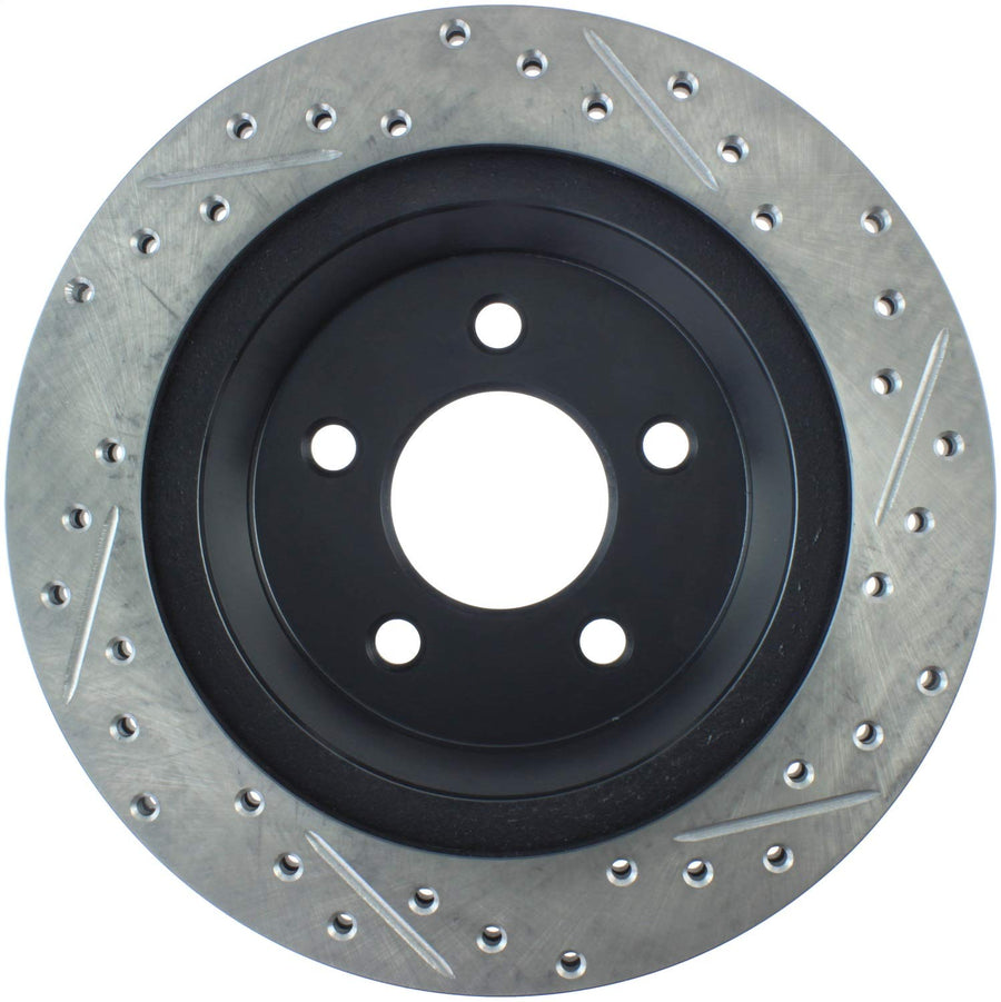 Sport Drilled/Slotted Brake Rotor StopTech 127.61046R (Rear Right), 1 Pack